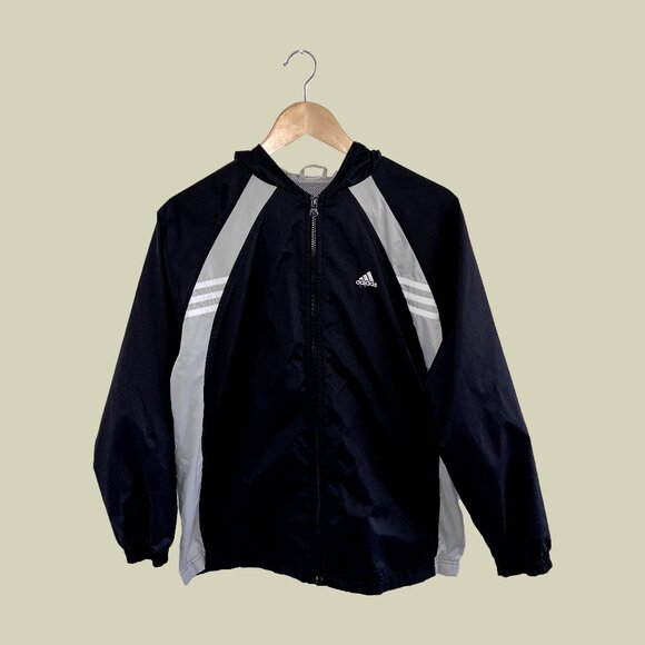 Adidas Black Windbreaker - Picture 1 of 2